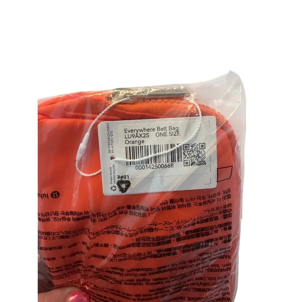 Lululemon Everywhere Belt Bag Orange LU9AX2S NEW with Tags Sealed – One Size - Picture 3 of 3